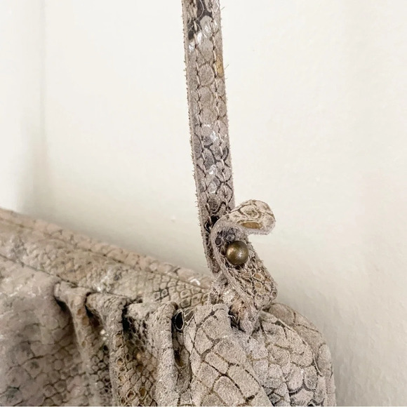 Free People Snake Print Echo Clutch Shoulder Bag - Picture 4 of 7